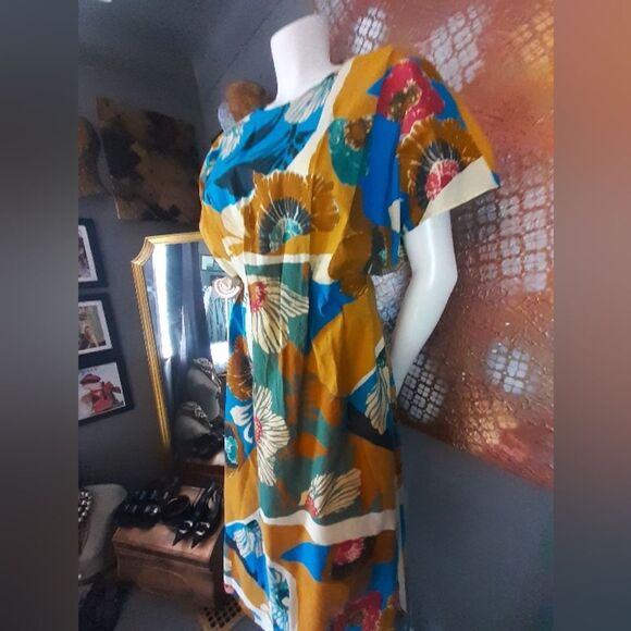 Zara Autumnal Floral Abstract Maxi Dress - Picture 12 of 16